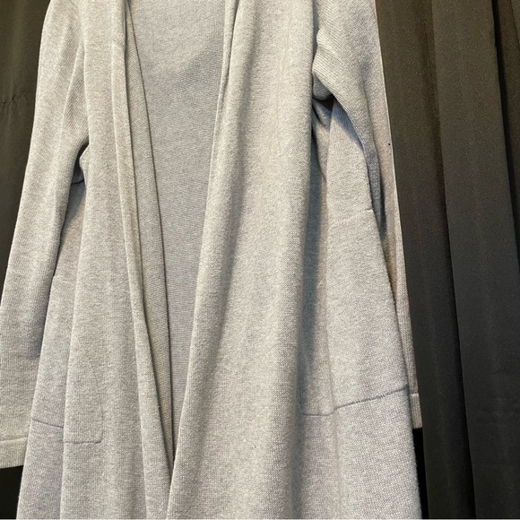 Eileen Fisher              Gray Hooded Cardigan - Picture 2 of 4